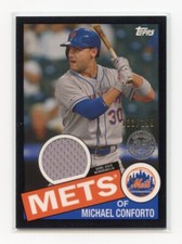 Michael Conforto 2020 Topps 1985 Baseball Relics Jersey Black /199 #85TR-MCO
