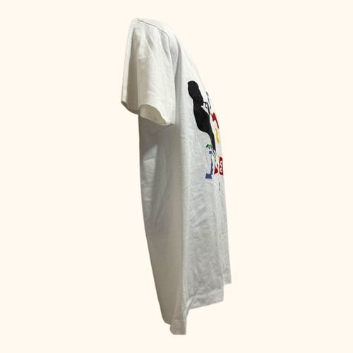 Alex Boies The Jazz Party 89 Men’s White Tshirt Painting Artist VTG USA 80’s - Picture 3 of 10