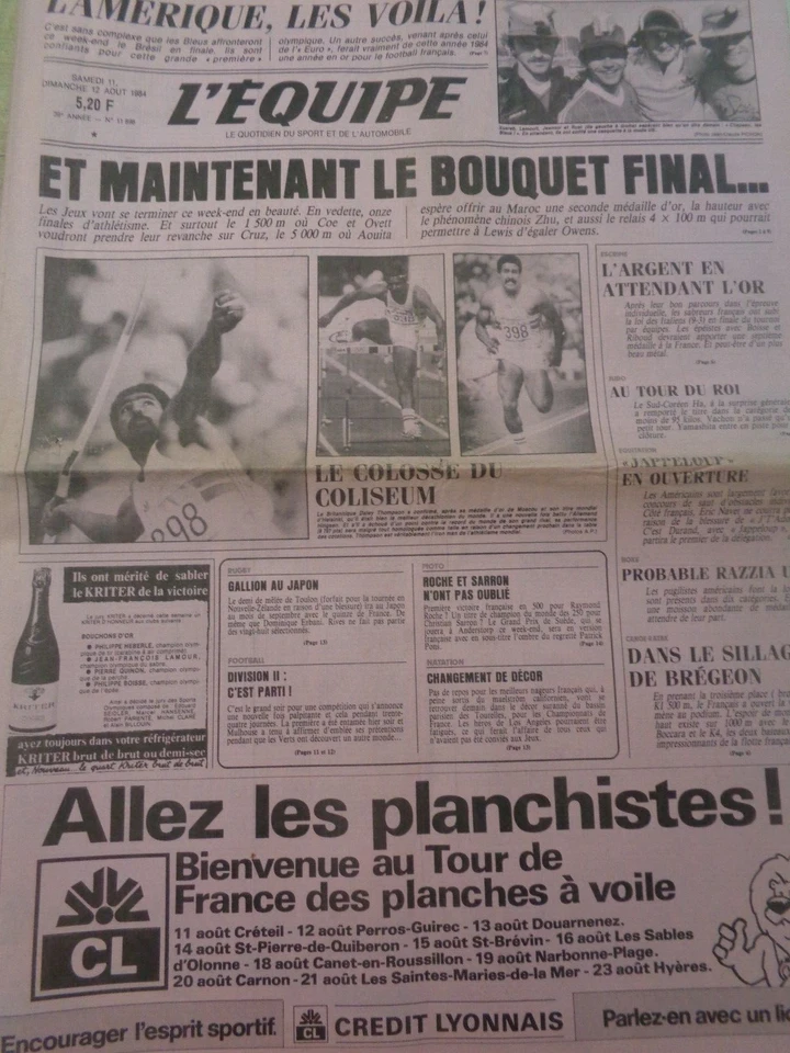 💥 L'équipe  18/03/1984 Rugby tournois 5 nations Finale France / Ecosse G.Chelem - Photo 1/1