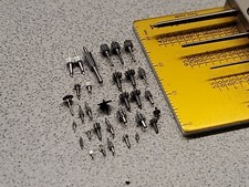 Lot Of 32 Pocket Watch Mixed Parts Pinions