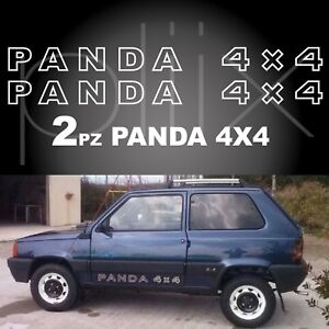 Panda 4x4 Adhesive Stickers Tuning Fiat Logo Crest Sisley Trucks Ebay