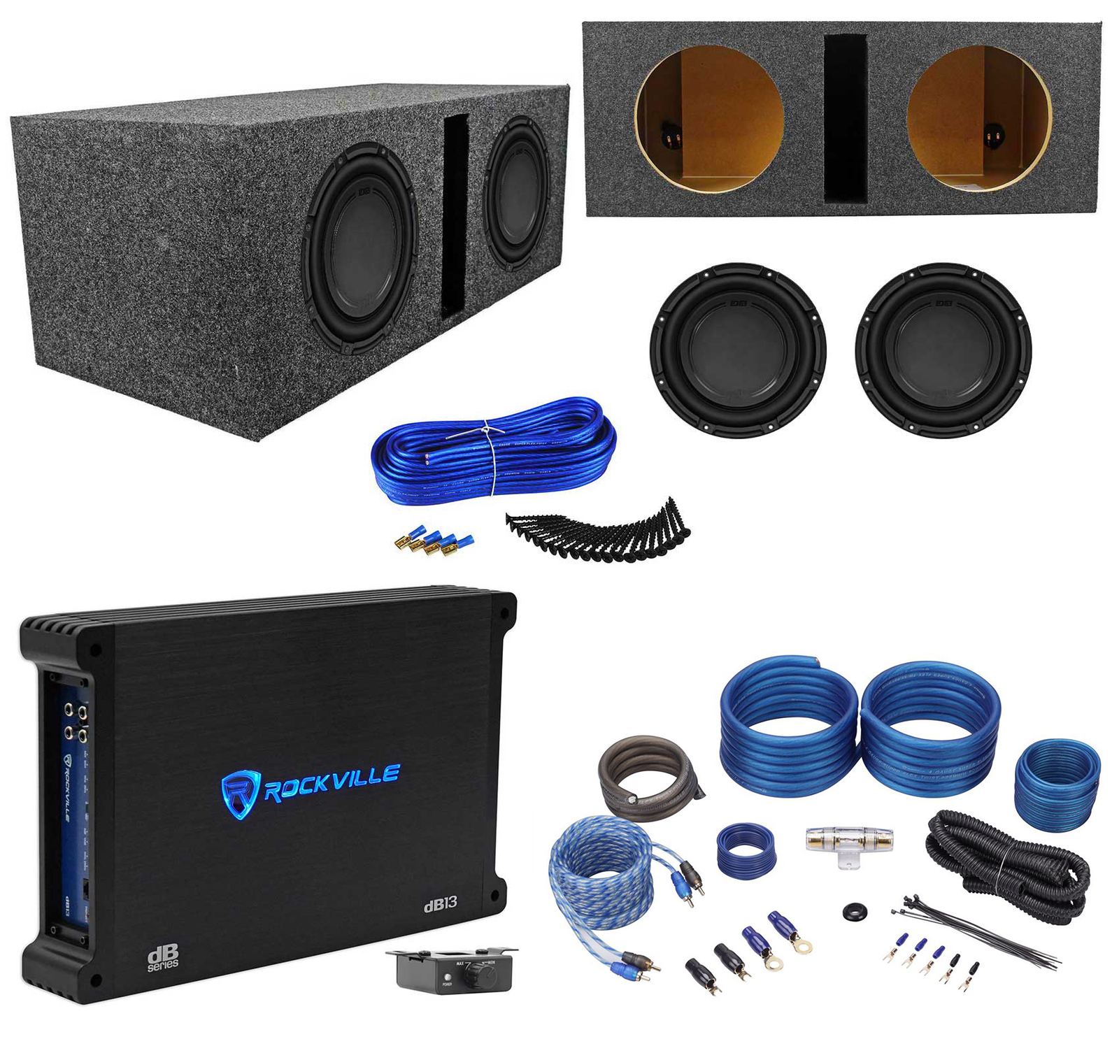 2 Polk Audio DB1042SVC 10 сабвуферов мощностью 2100 Вт Вентилируемая коробка Моноусилитель Комплект усилителей 56490₽