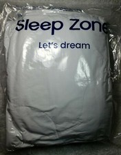 SLEEP ZONE Quilted Mattress Pad Cover Twin White Cooling Fluffy Soft Topper