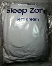 SLEEP ZONE Quilted Mattress Pad Cover Twin White Cooling Fluffy Soft Topper 