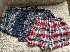 Fruit Of The Loom NWOT Plaid Boxer Shorts, Set Of 5, Various Colors, Boys Sz S