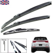 Adatto per Kia Sportage 2016-2020 Set spazzole tergicristallo anteriori e posteriori HY-035 26"16"11"O