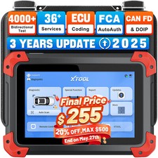 2025 XTOOL D7 Car Bidirectional Scanner Full ...