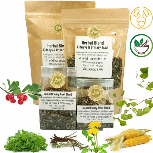 Kidney Tea 6 Herbs Stone Breaker, Urinary Tract Health, Diuretic, Bladder, UTI