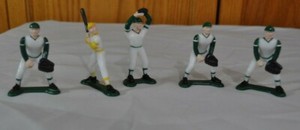 Vintage 1981 Wilton Cake Toppers Lot of 5 Baseball Players Beautiful Condition