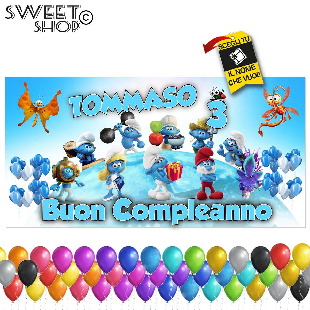 Torta di compleanno con banner di buon compleanno - Foto stock di © RuthBlack #334661468 Torta di compleanno con banner di buon compleanno - Foto stock di © RuthBlack #334661468