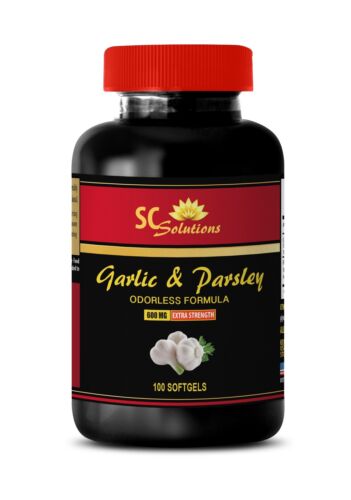 cholesterol lowering - GARLIC & PARSLEY 600MG - garlic and parsley supplement - Afbeelding 1 van 7