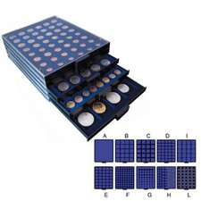 Masterphil Cassetto MP-BOX sovrapponibile per MONETE in Velluto Master Phil