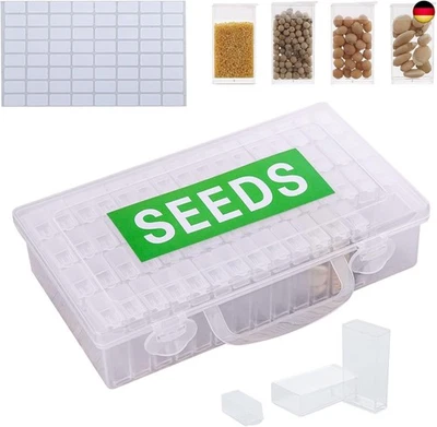 BESUCHE DEN EIITO-STORE Eiito 64 Fächer Diamond Painting Aufbewahrungsbox Kunststoff Dosen, 5d Diamant