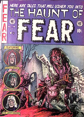 The Haunt of Fear #14 (1952)   Classic Graham Ingels Cover   Old Witch Origin  
