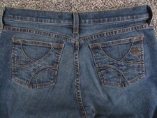 Juicy Couture Jeans Womens 32 Bootcut Denim Made in USA Embroidered 32x28