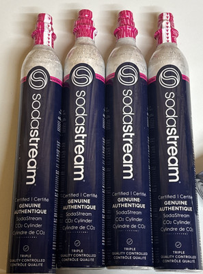 Genuine Authentique SodaStream CO2 Quick Connect 60 Liter New Full - X4