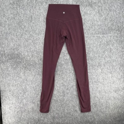 Lululemon Align High-Rise Pants Womens 4 Red Nulu Yoga Leggings Full Length