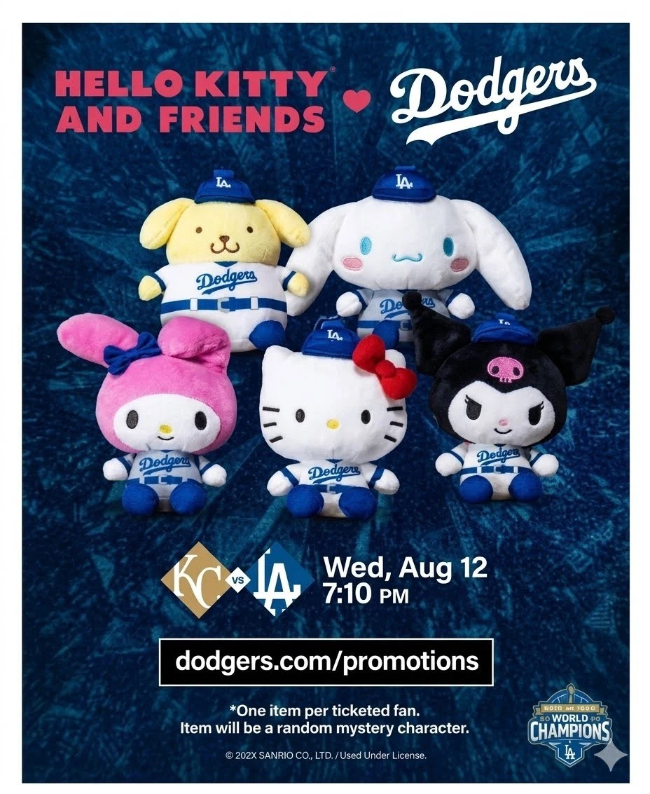 hello kitty dodgers products for sale | eBay
