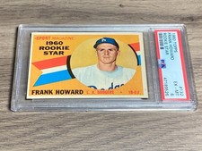 Frank Howard 1960 Topps PSA 6 EX-MT Graded Card Dodgers Rookie #132. rookie card picture