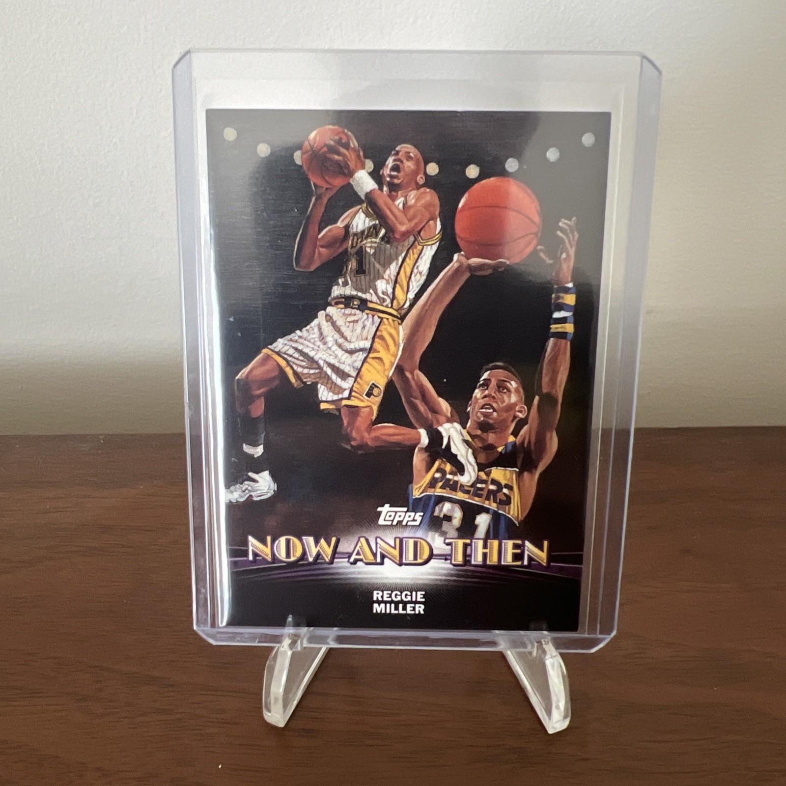 2000-01 Topps - Series 2 - Reggie Miller #TC5 Combos Now and Then