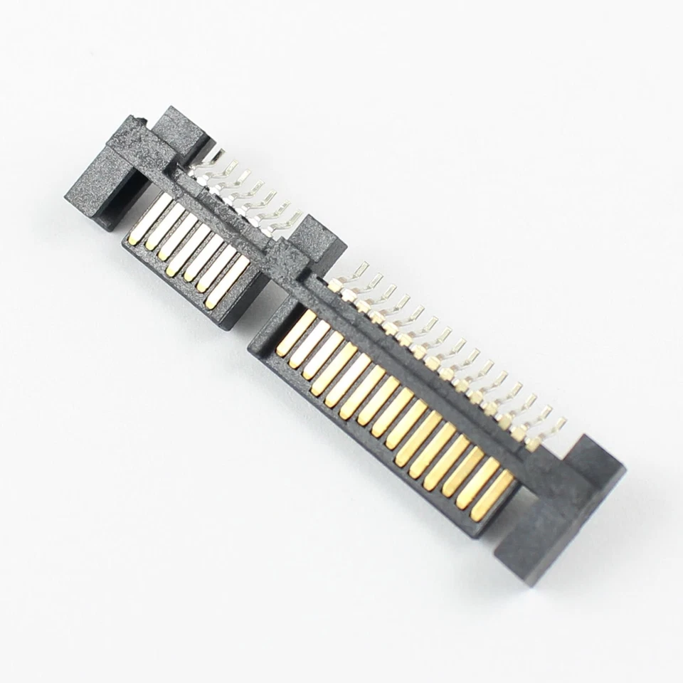 2Pcs Sata 7+15 Pin 22 Pin Reverse SMT SMD Male Connector For 2.5" Hard Drive - Image 2 of 4