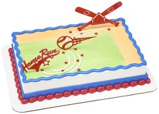 DecoSet Home Run Baseball Set Cake Topper, Cake Decoration For Birthdays o