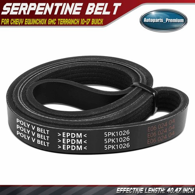 #ad #ad 40.47quot; Serpentine Belt for Chevrolet Equinox GMC Terrain Buick Regal Pontiac G5 $12.99