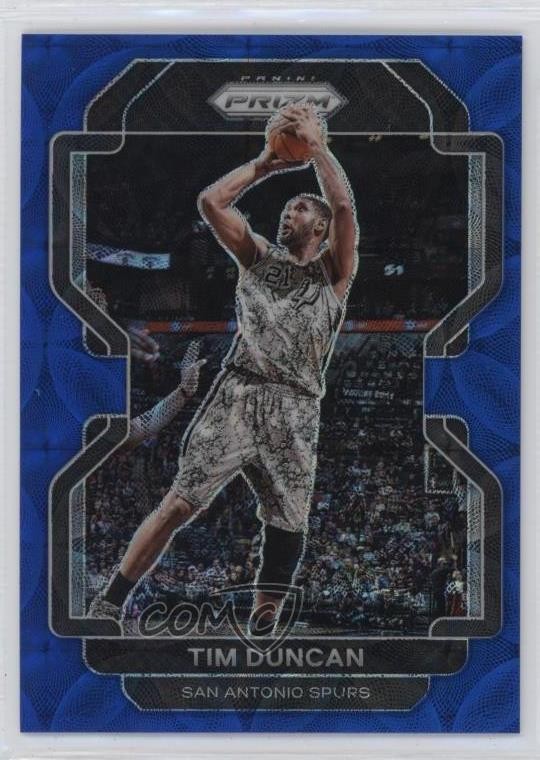 2021-22 Panini Prizm Choice Blue Prizm /39 Tim Duncan #268 HOF