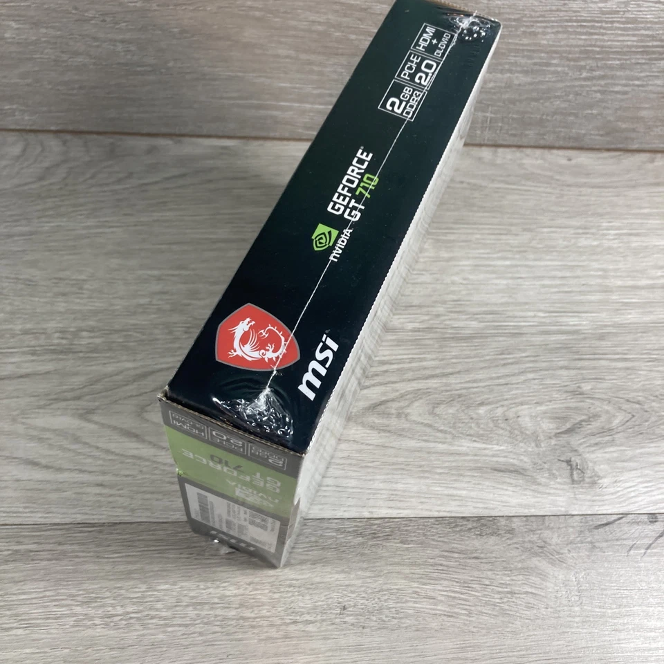 MSI GT 710 2GB DDR3 Low Profile Graphics Card, Single Fan - SEALED - Image 4 of 4