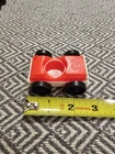 Vintage Fisher Price Little People RED & WHITE SINGLE SEAT Car Black Wheels