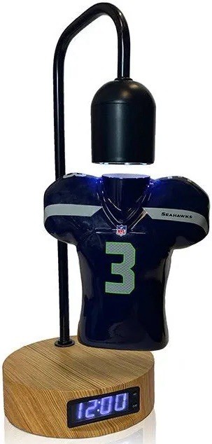 Authentic NFL Russell Wilson Seattle Seahawks #3 Hover Jersey 10” in tall Clock