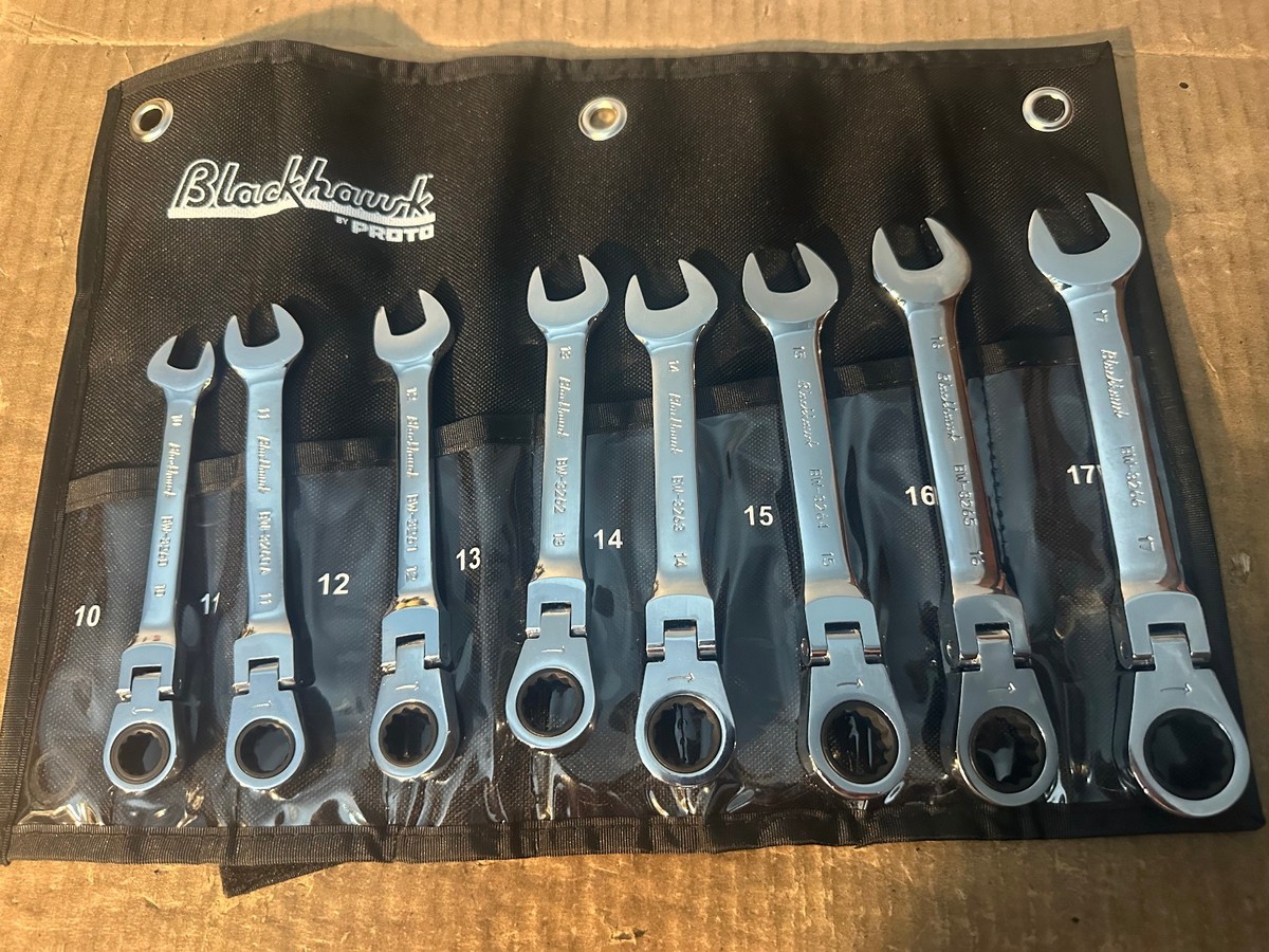 ホーク バレッタ NEW BLACKHAWK BY PROTO 8 PIECE FLEX HEAD METRIC RATCHETING WRENCH
