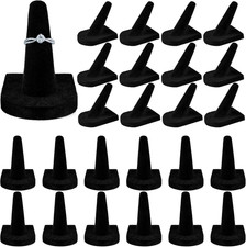 Finger Ring Display Black Velvet Ring Storage Holder Black Velvet Drawer Jewelry