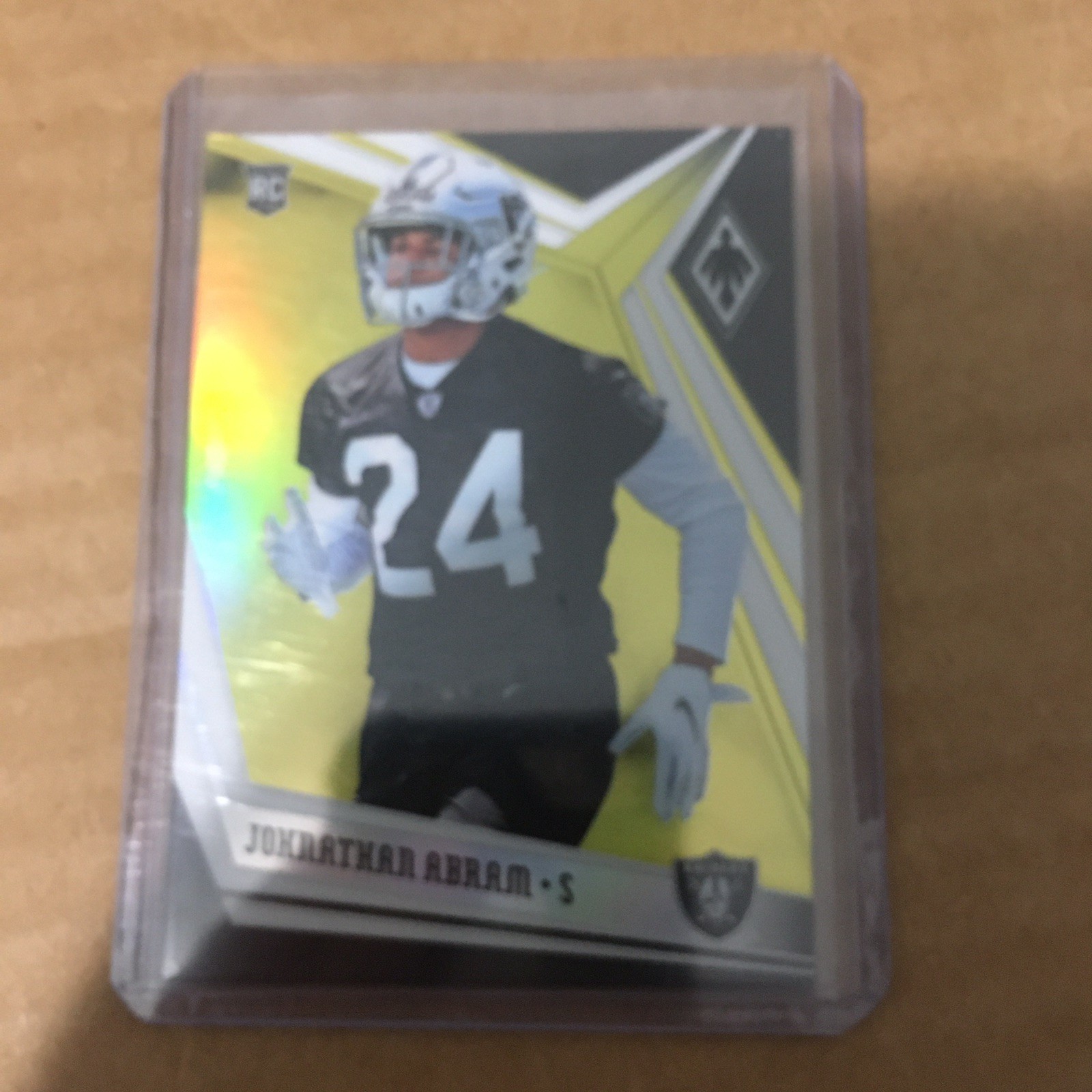 2019 Panini Phoenix Rookies Yellow /75 Johnathan Abram #172 Rookie RC