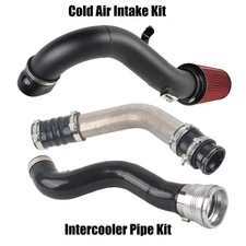Powerstoke Intercooler Pipe Kit & Cold Air Intake Kit for 17-19 Ford 6.7L Diesel
