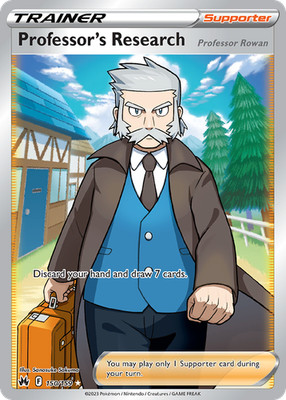 PROFESSOR'S RESEARCH 150/159 RARE ULTRA CROWN ZENITH POKEMON NEAR MINT