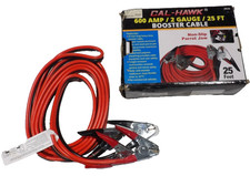 Jumper Booster Cables - 600amp 2 Gauge 25ft- Cal Hawk Brand- Parrot Jaw