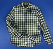 Woolrich Herren Hemd gebraucht 15 1/2 M shirt man used luxury kariert Baumwolle T6261