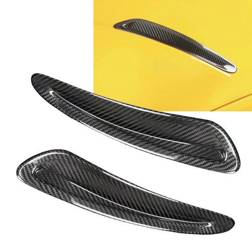 Air Wing Trim, Auto Air Vent Abdeckung, Außenhaube Entlüfterelement Outlet Flügel Trim Kompatibel mit Range Rover Evoque 2012-2018, Schwarz
