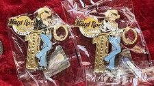 Hard Rock Cafe Pins Austin STAFF 1st Anniversary  girl Cowgirl Cowboy Hat Texas