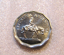 1968 Argentina 10 Pesos unc Coin