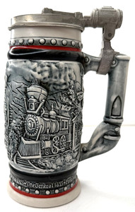 1982 Ceramarte Avon Union Pacific Railroad Lidded Beer Stein #405237