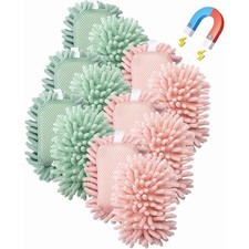 Pack of 12 Mr. Pen Microfiber Shag Whiteboard Green  Pink Eraser Washable