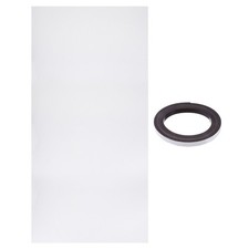 PC Fan Dust Mesh 39.4"x19.7" 2mm Hole, Dust Filter with Magnetic Strip White