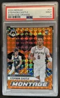 2024-25 Panini Mosaic Stephon Castle Montage RC Orange Mosaic #/49 Spurs PSA 9