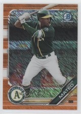 2019 Bowman Chrome Prospects Orange Shimmer Refractor 18/25 Jorge Mateo 0c2