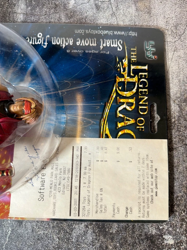 РЕДКАЯ 2000 СИНИЙ КОРОБКА ИГРУШКИ ЛЕГЕНДА ДРАГУНА ДАРТ ЭКШН-ФИГУРКА НОВЫЙ Playstation - Изображение 4 из 4