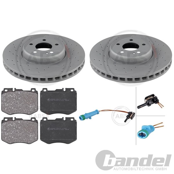 ABS Bremsscheiben + BelÄGe Vorne Passend FüR Mercedes GLC X253 C253 W253-image