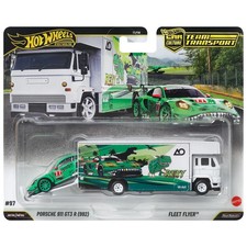 Hot Wheels Team Transport Ao Racing Rexy Porsche 911 Gt3 Fleet Flyer 164 Model
