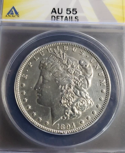 1894 Morgan Silver Dollar AU-55 Details Beautiful